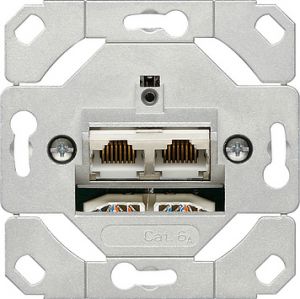 Компьютерная розетка Cat. 6A, 2-местная ― GIRA shop