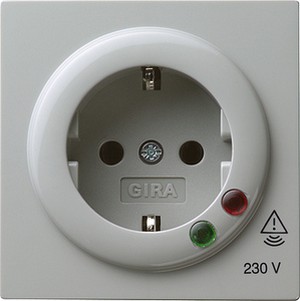 Pозетка, одинарная, 
с защитой от пеpенапpяжения ― GIRA shop
