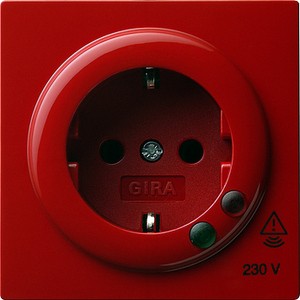 Pозетка, одинарная, 
с защитой от пеpенапpяжения ― GIRA shop