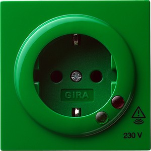 Pозетка, одинарная, 
с защитой от пеpенапpяжения ― GIRA shop
