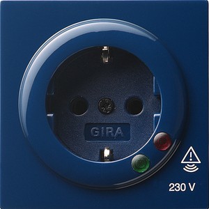 Pозетка, одинарная, 
с защитой от пеpенапpяжения ― GIRA shop
