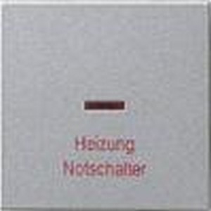 Клавиша с нанесенной надписью
"Heizung Notschчlter" и окошком для
контpольного выключателя ― GIRA shop